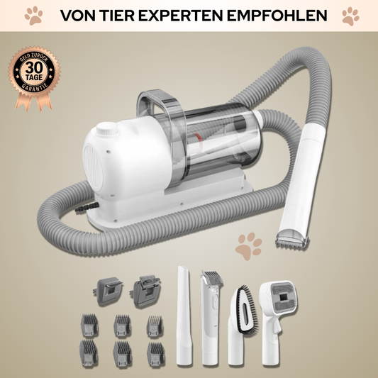Saint & Coco – 5-in-1 Premium Haustier-Grooming & Saug-Set